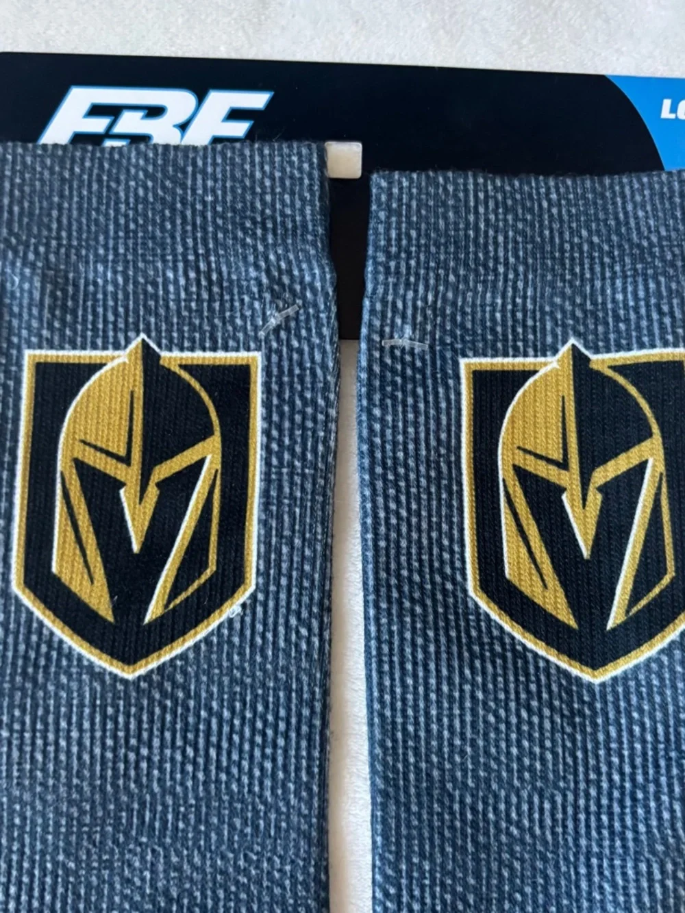 Vegas Golden Knights Socks VGK Hockey NHL FBF Originals Gray Men L 10-13 NWT